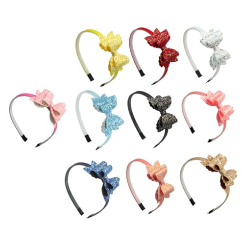 Veemoon 10 Stück Teiliges Haarreif mit Doppellagigem Glitzer Bowknot Langlebig und Niedlich als Party Accessoire für Mädchen bei Geburtstagen Festen und Alltag Veemoon 10 Stück Teiliges Haarreif mit Doppellagigem Glitzer Bowknot Langlebig und Niedlich als Party Accessoire für Mädchen bei Geburtstagen Festen und Alltag von Veemoon