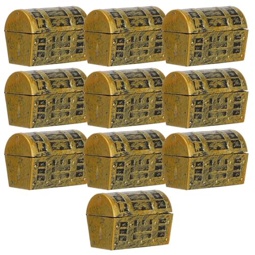 Veemoon 10 Stücke Schatztruhe Party Favor Box Gold Kunststoff Mini Schatztruhe Für Jungen Mädchen Geburtstag Party Favors Veemoon 10 Stücke Schatztruhe Party Favor Box Gold Kunststoff Mini Schatztruhe Für Jungen Mädchen Geburtstag Party Favors von Veemoon