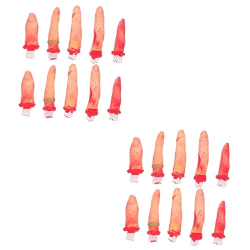 Veemoon 10-teiliges Halloween-Dekorationsset Mit Realistischen Abgetrennten Fingern – Gruselige Requisiten Für Cosplay Horror Partys Und Schaurige Deko – Ideal Für Zombie Themen Und Veemoon 10-teiliges Halloween-Dekorationsset Mit Realistischen Abgetrennten Fingern – Gruselige Requisiten Für Cosplay Horror Partys Und Schaurige Deko – Ideal Für Zombie Themen Und von Veemoon