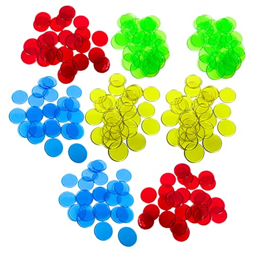Veemoon 100 Stück Transparente Bingo-Chips 25 Mm – Ideale Zählchips Für Bingo-Spiele Spielabende Klassenzimmer Und Partys – Langlebig Und Vielseitig Einsetzbar von Veemoon