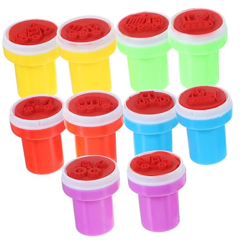 Veemoon 10er Set Selbstfärbende Stempel Mit Baufahrzeugen - Perfekt Für DIY-Projekte Partygeschenke Und Kreative Displays Technische Motive Für Kleine Baumeister Veemoon 10er Set Selbstfärbende Stempel Mit Baufahrzeugen - Perfekt Für DIY-Projekte Partygeschenke Und Kreative Displays Technische Motive Für Kleine Baumeister von Veemoon