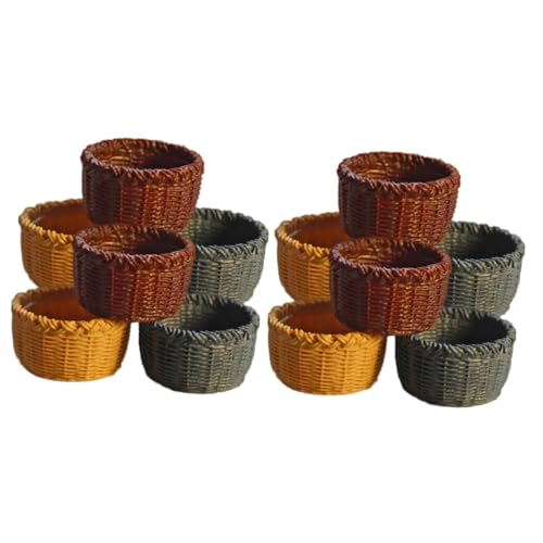 Veemoon 12 – Set Mit 6 Kleinen Körben Für Puppenhaus-Dekoration Und Bastelprojekte – Ideal Für Kreative Miniatur-Welten Und DIY Projekte Veemoon 12 – Set Mit 6 Kleinen Körben Für Puppenhaus-Dekoration Und Bastelprojekte – Ideal Für Kreative Miniatur-Welten Und DIY Projekte von Veemoon