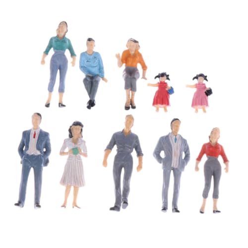 Veemoon 12 Stück LGB Figuren 1/24 Aus Kunststoff – Maßstabsgetreue Menschen Für Modelleisenbahn - Miniatur Landschaft Und Puppenhaus Dekoration - Ideal Für Layout Und Kreative Projekte Veemoon 12 Stück LGB Figuren 1/24 Aus Kunststoff – Maßstabsgetreue Menschen Für Modelleisenbahn - Miniatur Landschaft Und Puppenhaus Dekoration - Ideal Für Layout Und Kreative Projekte von Veemoon