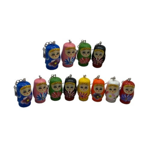 Veemoon 12 Stück Matroschka Schlüsselanhänger - Russische Holzpuppen Nist-Puppen Als Charmante Schlüsselringe Und Anhänger Für Und Ideal Als Oder Deko Für Weihnachten Veemoon 12 Stück Matroschka Schlüsselanhänger - Russische Holzpuppen Nist-Puppen Als Charmante Schlüsselringe Und Anhänger Für Und Ideal Als Oder Deko Für Weihnachten von Veemoon
