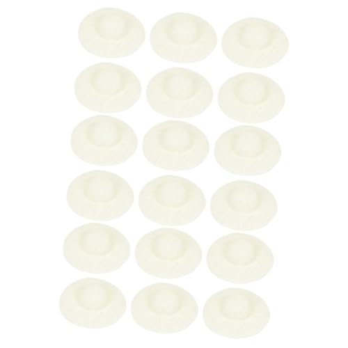 Veemoon 12 Stück Mini Strohhüte Für DIY Handwerk – Papier Und Stoff Kappen - 80mm - Ideal Für Puppen Schmuck Und Kreative Dekorationen Perfektes Zubehör Für Bastelprojekte von Veemoon