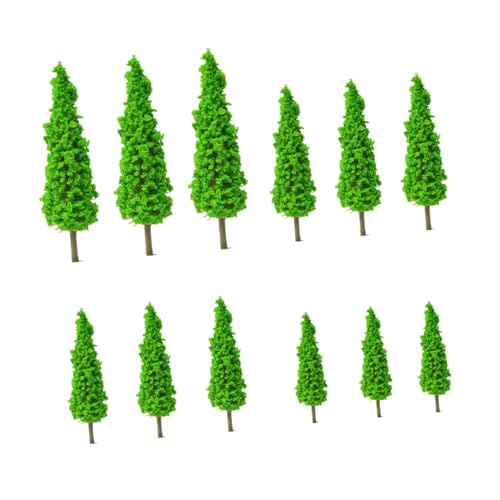 Veemoon 12 Stück Miniatur Baum Modell Teiliges mit Verschiedenen für Kreative Landschaftsdekoration für Miniaturgärten und Dioramen von Veemoon