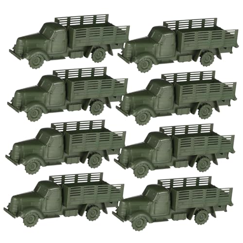 Veemoon 12 Stück Modellspielzeug für Militärfahrzeuge interessantes LKW- Army Trucks versorgen klassisches LKW- pp Dark Green von Veemoon