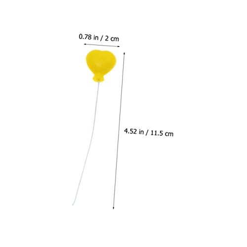 Veemoon 12 Stück Teiliges Mini Ballon Bunte Miniatur Luftballons in Herz und Rundform Lebensechte Tortendeko und Puppenhaus Dekoration Detailreiche Mikro Landschaft Accessoires für DIY von Veemoon