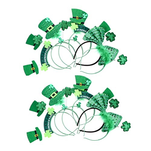 Veemoon 12 Stück Teiliges Patrick's Day Haarreif mit Grünen Kleeblatt Design Leichtes Langlebiges Stirnband für Karneval Fest und Kostüm Accessoire Geeignet für Erwachsene Veemoon 12 Stück Teiliges Patrick's Day Haarreif mit Grünen Kleeblatt Design Leichtes Langlebiges Stirnband für Karneval Fest und Kostüm Accessoire Geeignet für Erwachsene von Veemoon