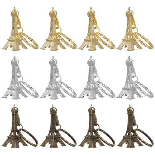 Veemoon 12stücke Eiffelturm Schlüsselanhänger Silber Und Bronze Mini Schlüsselringe Als Kreative Taschen Und Handy-deko Perfektes Für Veemoon 12stücke Eiffelturm Schlüsselanhänger Silber Und Bronze Mini Schlüsselringe Als Kreative Taschen Und Handy-deko Perfektes Für von Veemoon