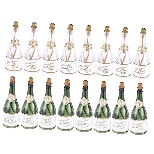 Veemoon 16 Stück Teiliges Leere Bubble Flaschen Robustem Ergonomisch Gestaltet für Einfache Seifenblasenherstellung als Hochzeits und Partydeko Grün Weiße Champagner Flaschen für Stilvolle Veemoon 16 Stück Teiliges Leere Bubble Flaschen Robustem Ergonomisch Gestaltet für Einfache Seifenblasenherstellung als Hochzeits und Partydeko Grün Weiße Champagner Flaschen für Stilvolle von Veemoon