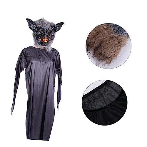 Veemoon 1Satz Halloween Kostüm Teiliges Requisiten mit Wolfsmaske Handschuhen Geisteranzug für Erwachsene für Halloween Events Cosplay Verschiedenen Farben Veemoon 1Satz Halloween Kostüm Teiliges Requisiten mit Wolfsmaske Handschuhen Geisteranzug für Erwachsene für Halloween Events Cosplay Verschiedenen Farben von Veemoon