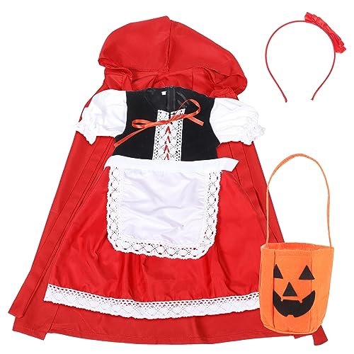Veemoon 1Satz Kapuzenkleid Mit Umhang Haarreif Für Halloween Karneval Kostümpartys Rollenspielkostüm von Veemoon