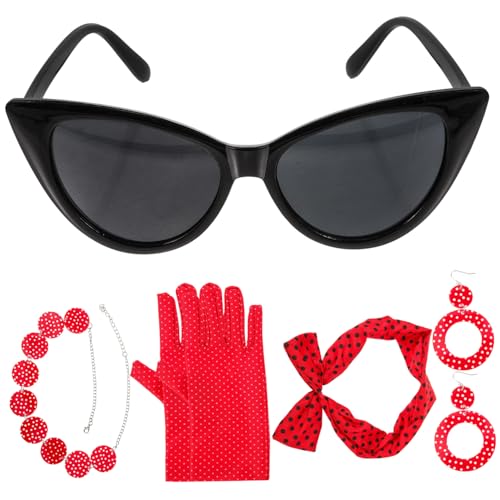 Veemoon 1Satz Kostümzubehör Jahre Frauen Set Mit Kopfbedeckung Halskette Stirnband Für Themenpartys Geburtstagsfeiern Halloween Retro Accessoires Für Einen Veemoon 1Satz Kostümzubehör Jahre Frauen Set Mit Kopfbedeckung Halskette Stirnband Für Themenpartys Geburtstagsfeiern Halloween Retro Accessoires Für Einen von Veemoon