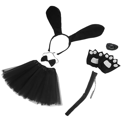 Veemoon Hundeohren Stirnband Satz mit Fliege Handschuhen und Tutu Rock für Halloween Cosplay Leichtes und Hundekostüm Zubehör Veemoon Hundeohren Stirnband Satz mit Fliege Handschuhen und Tutu Rock für Halloween Cosplay Leichtes und Hundekostüm Zubehör von Veemoon
