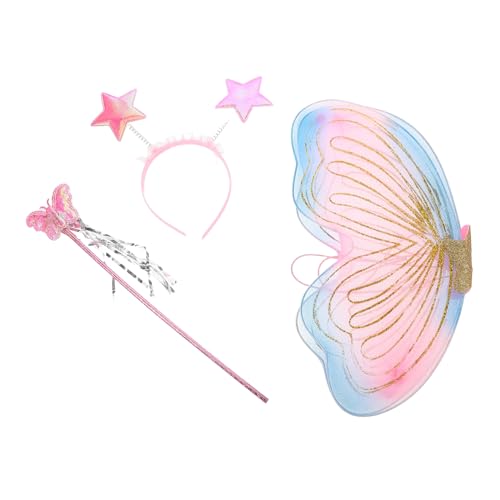 Veemoon 1Satz Schmetterlingskostüm für Flügeln Feenstab Haarschmuck Leichtes Kostüm für Fotoshootings Partys Bühnenaufführungen für Kleine Schmetterlinge Veemoon 1Satz Schmetterlingskostüm für Flügeln Feenstab Haarschmuck Leichtes Kostüm für Fotoshootings Partys Bühnenaufführungen für Kleine Schmetterlinge von Veemoon