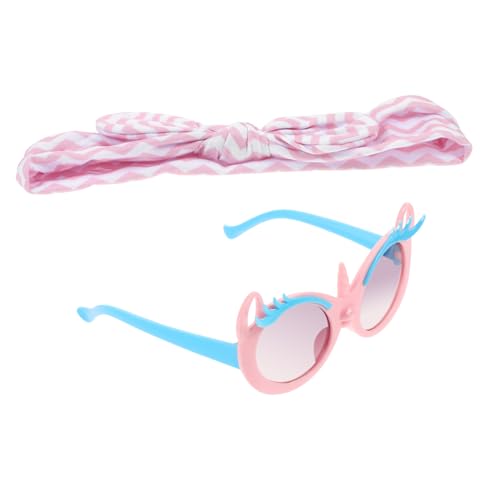 Veemoon 1Satz Sonnenbrille mit Haarband Niedliche Dekorative Sonnenbrille für UV für Outdoor Aktivitäten Reisen Veemoon 1Satz Sonnenbrille mit Haarband Niedliche Dekorative Sonnenbrille für UV für Outdoor Aktivitäten Reisen von Veemoon