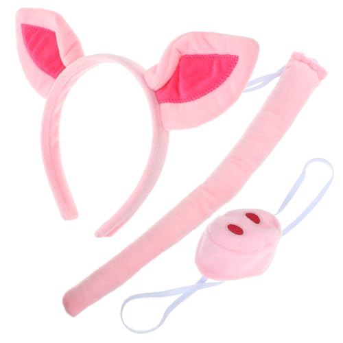 Veemoon 1Satz Tier Schwein Kostüm für Teiliges mit Rosa und Ohren Requisite für Kostümpartys Halloween und Karneval aus Hochwertigem Material Gefertigt Veemoon 1Satz Tier Schwein Kostüm für Teiliges mit Rosa und Ohren Requisite für Kostümpartys Halloween und Karneval aus Hochwertigem Material Gefertigt von Veemoon