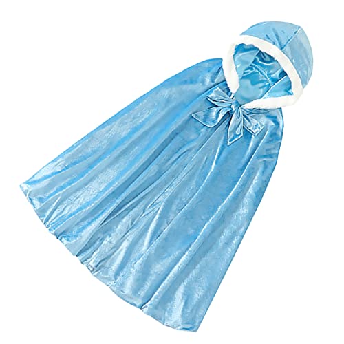 Veemoon 1Stk Umhang für Mantel Superheld mit Kapuze Cosplay Maske Halloween Costume Halloween Kleidung karnevalskleidung Kid Toys Toys Kinderkostüm Umhang Baumwolle Blue von Veemoon