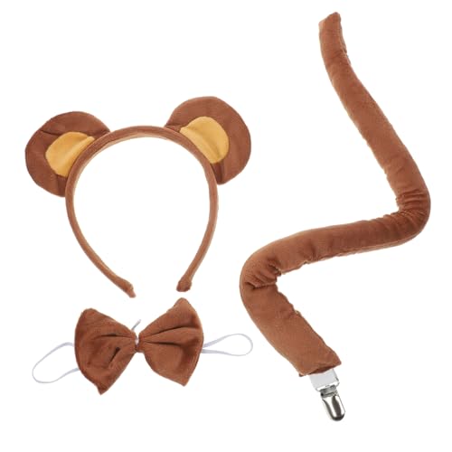 Veemoon 1satz Cosplay Bärenkostüm Mit Tierischem Ohr-stirnband Und Fliege Für Mottopartys Bühnenauftritte Und Fotografie Wiederverwendbar Und Veemoon 1satz Cosplay Bärenkostüm Mit Tierischem Ohr-stirnband Und Fliege Für Mottopartys Bühnenauftritte Und Fotografie Wiederverwendbar Und von Veemoon