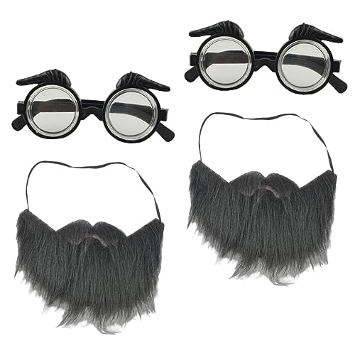 Veemoon 2 Sätze Abschlussballparty Bart gefälscht Kostüm Körperpflege Schnurrbärte fake beard fake schnurrbart partybrillen Cosplay-Fake-Bartbrille lustiger Schnurrbart Flanell Black Veemoon 2 Sätze Abschlussballparty Bart gefälscht Kostüm Körperpflege Schnurrbärte fake beard fake schnurrbart partybrillen Cosplay-Fake-Bartbrille lustiger Schnurrbart Flanell Black von Veemoon