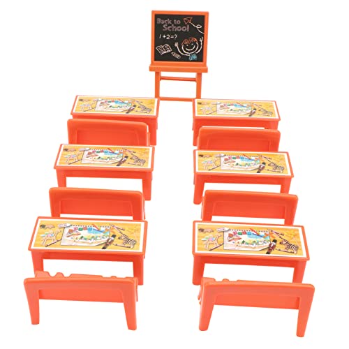 Veemoon 2 Sätze Schulstühle Klassenzimmermodell Mini-schultische Für Puppen Puppenschule Miniatur-klassenzimmermöbel Puppenhaus Klassenzimmer Schreibtisch Kind Plastik 13 Stück * 2 Veemoon 2 Sätze Schulstühle Klassenzimmermodell Mini-schultische Für Puppen Puppenschule Miniatur-klassenzimmermöbel Puppenhaus Klassenzimmer Schreibtisch Kind Plastik 13 Stück * 2 von Veemoon