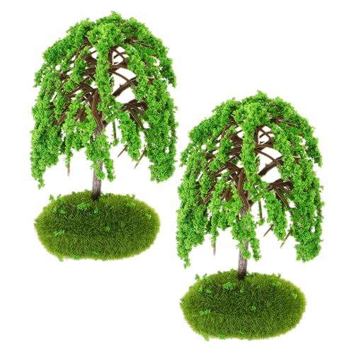 Veemoon 2 Stücke Miniatur Straße Bäume Für Garten Landschaft Mini Bäume Realistische Aussehen von Veemoon