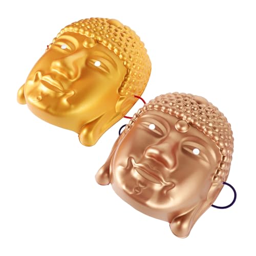 Veemoon Halloween-neuheitsmaske Buddha-gesichtsmaske Karnevalsmaske Maskerademaske Für Männer Und Frauen Kostüme von Veemoon