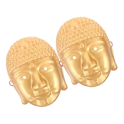 Veemoon 2 Stück Buddha-kopfmaske Japanische Cosplay-maske Halloween-buddha-maske Buddha-kopfmaske Halloween-cosplay-maske Halloween-maske Chinesische Maske Japanische Maske Pvc Golden Veemoon 2 Stück Buddha-kopfmaske Japanische Cosplay-maske Halloween-buddha-maske Buddha-kopfmaske Halloween-cosplay-maske Halloween-maske Chinesische Maske Japanische Maske Pvc Golden von Veemoon