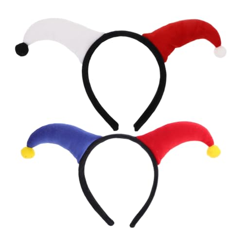 Veemoon 2 Stück Clown-Haarband Halloween-Clown-Stirnband Cosplay-Kostüm Kopfbedeckung Für Halloween Weihnachten Maskerade Karnevalsparty Zubehör Veemoon 2 Stück Clown-Haarband Halloween-Clown-Stirnband Cosplay-Kostüm Kopfbedeckung Für Halloween Weihnachten Maskerade Karnevalsparty Zubehör von Veemoon