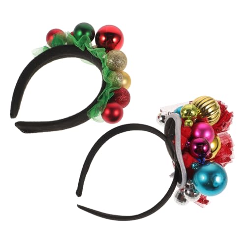 Veemoon 2 Stück Festival Haarschmuck mit Glocken Bunte Ball Dekoration für Weihnachtsfeiern Karneval und Kostümpartys Elastischer Haarreifen für Erwachsene Veemoon 2 Stück Festival Haarschmuck mit Glocken Bunte Ball Dekoration für Weihnachtsfeiern Karneval und Kostümpartys Elastischer Haarreifen für Erwachsene von Veemoon