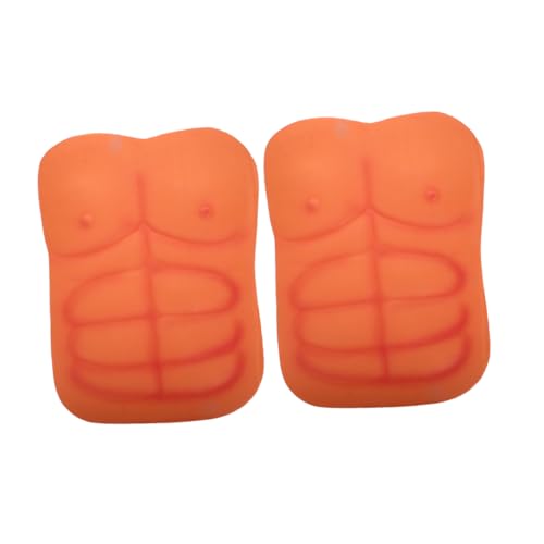 Veemoon 2 Stück Gefälschte Displayständer Foto Rock Saum Bhs Realistische Männliche Brust Fitness Kleidung Herrenkarte Visitenkarte Gefälschte Muskel Requisiten Lustige Kleidung von Veemoon