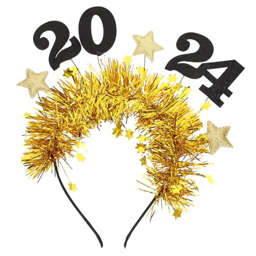 Veemoon 2 Stück Glitzerndes Year Stirnband mit Stern-dekorationen Leichtes Komfortables Party-haarband für Erwachsene und Jugendliche Festliches Silvester-kopfschmuck für Neujahrsfeiern Veemoon 2 Stück Glitzerndes Year Stirnband mit Stern-dekorationen Leichtes Komfortables Party-haarband für Erwachsene und Jugendliche Festliches Silvester-kopfschmuck für Neujahrsfeiern von Veemoon