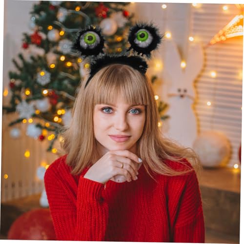 Veemoon 2 Stück Halloween Augen Kopfbänder mit Leuchtenden Augäpfeln Kreativer Horror Haarreif Bequemes Halloween Accessoire für Damen für Kostüm und Themenpartys von Veemoon