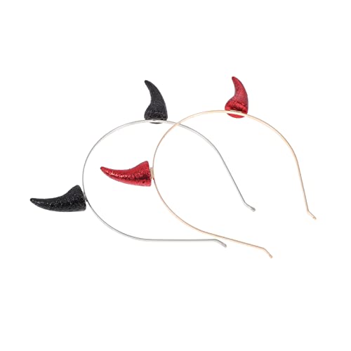 Veemoon 2 Stück Halloween Haarreif Kreative Kopfbedeckung für Kostümpartys Cosplay und Halloween Schwarz und Rot für Damen und Herren Veemoon 2 Stück Halloween Haarreif Kreative Kopfbedeckung für Kostümpartys Cosplay und Halloween Schwarz und Rot für Damen und Herren von Veemoon