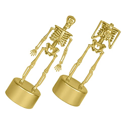 Veemoon 2 Stück Halloween Trophäe Skelett in Gold – Lustige Kunststoff Figuren Für Kostümpartys - Wettbewerbe Und Dekoration – Perfektes Halloween Zubehör Für Erwachsene Und Veemoon 2 Stück Halloween Trophäe Skelett in Gold – Lustige Kunststoff Figuren Für Kostümpartys - Wettbewerbe Und Dekoration – Perfektes Halloween Zubehör Für Erwachsene Und von Veemoon