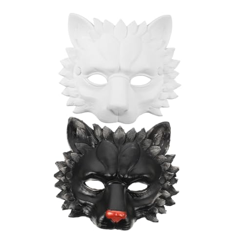 Veemoon 2stücke Löwenmaske Für Halloween Und Cosplay Unisex Pu Mit Elastischem Kopfband Für Festlichkeiten Und Maskeraden Lebensechtes Design Und Strapazierfähig von Veemoon