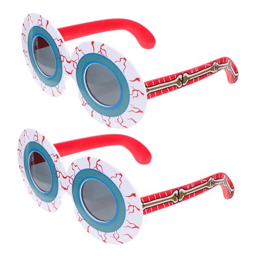 Veemoon 2stücke Halloween Brillen Für Kostümpartys Lustige Verrückte Sonnenbrillen Mit Augeneffekt Für Erwachsene Für Halloween Und Cosplay-events von Veemoon