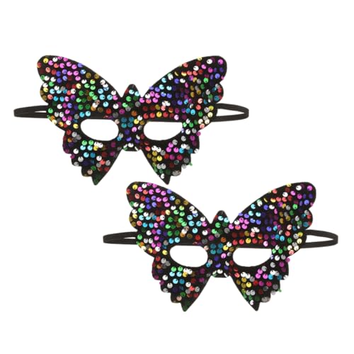 Veemoon 2 Stück Maske Mardi Gras Zubehör Mardi Gras Für Mädchen Paare Halloween Kostüme Maskerade Madk Mardi Gras Outfit Für Frauen Maskerade Partykleid Maskerade Halloween Kunststoff von Veemoon