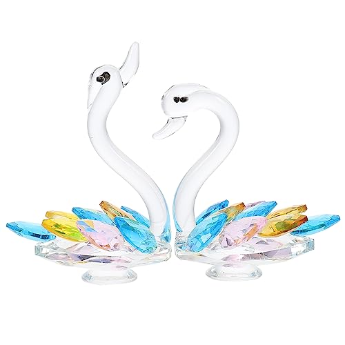 Veemoon 2 Stück Mini Kristall Schwan Figuren - Klarglas Liebesvögel Als Dekoration Für Heimbüro Und Tisch - Elegante Ornamente Und Briefbeschwerer Für Stilvolle Akzente Veemoon 2 Stück Mini Kristall Schwan Figuren - Klarglas Liebesvögel Als Dekoration Für Heimbüro Und Tisch - Elegante Ornamente Und Briefbeschwerer Für Stilvolle Akzente von Veemoon