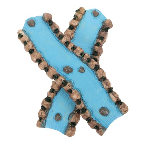 Veemoon 2 Stück Miniatur Fluss aus Resin für Sandtisch Landschaftsgestaltung Realistischer Garten Bach Deko Fluss Ornament für Miniatur-Landschaften und Mikrolandschaften von Veemoon