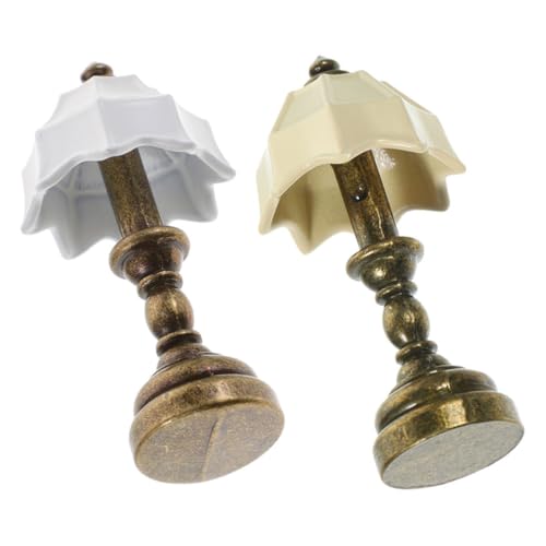 Veemoon 2 Stück Miniatur-Tischlampenmodell Für Puppenhaus Dekorative Mini-Schreibtischlampe Kreative Miniatur-Nachttischlampe Mikro-Landschaftslampenmodell Veemoon 2 Stück Miniatur-Tischlampenmodell Für Puppenhaus Dekorative Mini-Schreibtischlampe Kreative Miniatur-Nachttischlampe Mikro-Landschaftslampenmodell von Veemoon