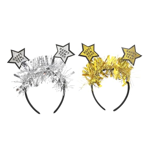 Veemoon 2 Stück Neujahrs Glitzer Stern Stirnband Lametta Kopfschmuck Festliche Party Accessoires Für Weihnachten Silvester Und Geburtstagsfeier Damen Veemoon 2 Stück Neujahrs Glitzer Stern Stirnband Lametta Kopfschmuck Festliche Party Accessoires Für Weihnachten Silvester Und Geburtstagsfeier Damen von Veemoon