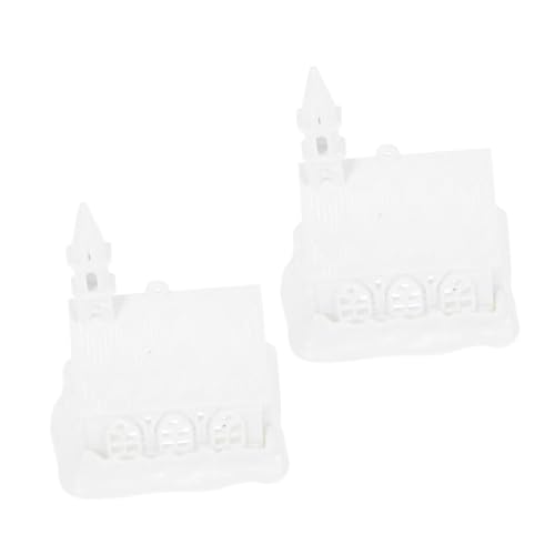 Veemoon 2 Stück Plastikhausmodell Bastelsets Selber Machen Bastelschmuck Zum Aufhängen Am Baum Bastelarbeiten Zum Aufhängen Von Bäumen Basteln Für DIY-hausbausätze Weiß von Veemoon
