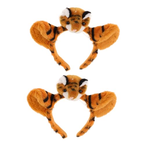 Veemoon 2 Stück Plüsch Tiger Ohren Haarreif Weiches Tierohren Stirnband für Halloween Kostüm Accessoire Bequemer Niedlicher Kopfschmuck für Partys und Cosplay Veemoon 2 Stück Plüsch Tiger Ohren Haarreif Weiches Tierohren Stirnband für Halloween Kostüm Accessoire Bequemer Niedlicher Kopfschmuck für Partys und Cosplay von Veemoon