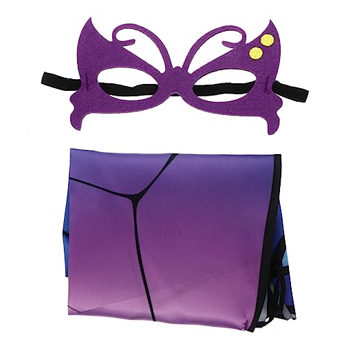 Veemoon 2 Stück Schmetterlingsflügel-Umhang Halloween costume for Butterfly wing cloak Outdoor play costume Kap Mantel Umhang im Halloween-Stil Halloweenkostüm Polyester Violett von Veemoon