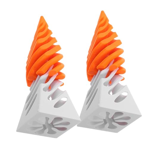 Veemoon 2 Stück Spiralkegeldekoration Schreibtischspielzeug für das Büro Pyramidenspielzeug Kleines Zappelspielzeug zappeln Teenager Fidget- fürs Büro Plastik von Veemoon