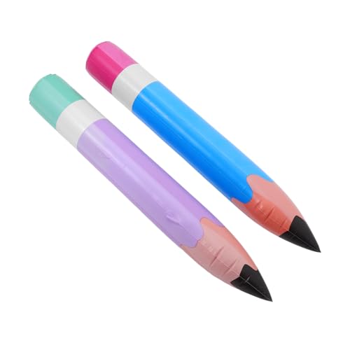 Veemoon 2 Stück Teiliges Aufblasbares Riesen Buntstift Deko Lebensechte PVC Party Deko für Schule Abschlussfeier und Kreative Geschenkidee Buntes Highlight für Indoor und Outdoor Events von Veemoon