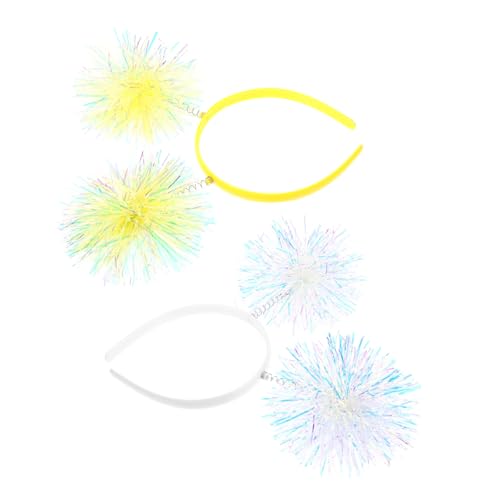 Veemoon 2 Stück Teiliges Haarband mit Bunten Pompoms Glitzerndem Stirnband aus Langlebig für Geburtstagsfeiern Partys und Festlichen Haarschmuck für Mädchen Veemoon 2 Stück Teiliges Haarband mit Bunten Pompoms Glitzerndem Stirnband aus Langlebig für Geburtstagsfeiern Partys und Festlichen Haarschmuck für Mädchen von Veemoon