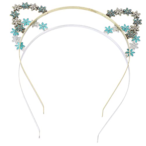 Veemoon 2 Stück Teiliges Katzenohren Haarreif Niedliches Blüten Design Komfortabler Stirnband Haarschmuck für Damen und Geeignet für Themenpartys Halloween und Alltag Veemoon 2 Stück Teiliges Katzenohren Haarreif Niedliches Blüten Design Komfortabler Stirnband Haarschmuck für Damen und Geeignet für Themenpartys Halloween und Alltag von Veemoon